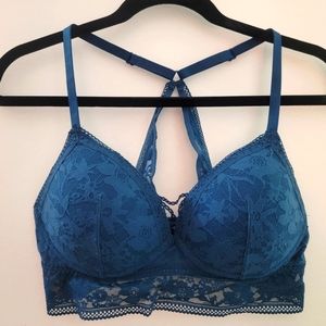 Victoria's Secret Teal Lace Bralette NWT - Lrg